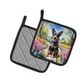 thumbnail image 2 of Australian Cattle Dog Spring Garden Pair of Pot Holders 7.5 in x 7.5 in, 2 of 5