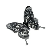 Unique Bargains Christmas 1 Pc Duckbill Butterfly Hair Clips Hairdo Clip for Home Black