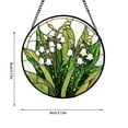 thumbnail image 2 of Adorno colgante acrílico | Colgante redondo atrapasol | Decoración de ventana pintada a mano para el hogar y el jardín | Arte de pared de 8 cm | Regalo para inauguración de casa, cumpleaños y fiestas, 2 of 6