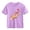 Purple, variant on Piuwrlz Short Shirts Sleeve Kids Girls Graphic T-Shirts Cotton Pullover Black Size 9 Years