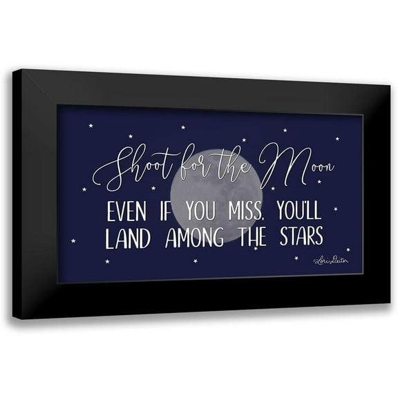 Deiter, Lori 14x9 Black Modern Framed Museum Art Print Titled - Shoot for the Moon