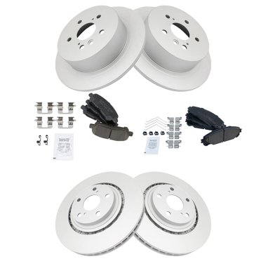 YXPCARS Front & Rear Ceramic Brake Pads Kit For 2008-2013 Toyota Highlander (8 Pcs)