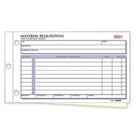Rediform Office Products Material Requisition Forms - Carbonless Duplicate Forms for Material Requisition - 2-Parts - 4.25in x 7.88in