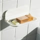 thumbnail image 2 of Inteprter Estante de almacenamiento montado en la pared del baño, estante para el hogar, organizador de batas plegable, soporte para teléfono Juegos de accesorios de baño L, 2 of 6