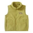 thumbnail image 3 of HAOTAGS Teen Boys Girls Fleece Vest(3-17), Zip Up Stand Collar Sleeveless Jacket with Pockets Green 16-17Years, 3 of 4