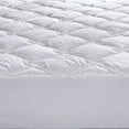 thumbnail image 3 of White Rhombic Quilted Alternative Down Mattress Pad, 3 of 6