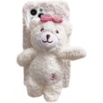 thumbnail image 1 of Funda para iPhone 13 Pro con muñeca de juguete de dibujos animados, funda suave y esponjosa en 3D con diseño de animal de piel de felpa, compatible con la funda para iPhone (iphone 13 Pro, Bowkno, 1 of 5