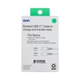 thumbnail image 4 of onn 6ft USB-C to USB-C Braided Charging Cable, Fast Charging, USB-IF Certified, Black - Compatible with iPhone 17/16/15 Series, Samsung Galaxy, Note, Pixel Devices iPad Pro, & More, 4 of 10