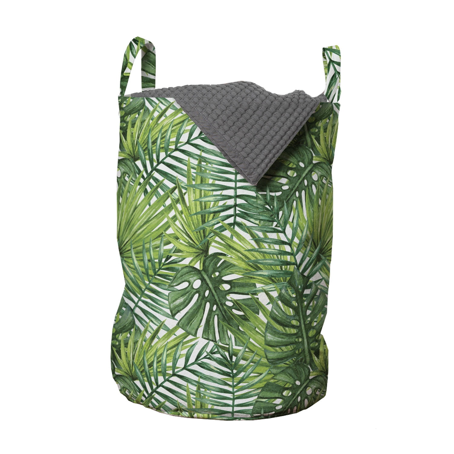 Palm Leaf Tropical Print Laundry Basket