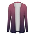 thumbnail image 3 of Wensltd Women's Lightweight Cardigan Open Front Long Sleeve Casual Loose Gradient Print Thin Cardigans, 3 of 6