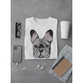 thumbnail image 3 of French Bulldog Head T-Shirt Men -Image by Shutterstock, Male Medium, 3 of 4