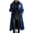 Blue, variant on Leather Trench Coat Men Women Full Length Classic Faux Leather Long Coat Retro Jacket Steampunk Overcoat