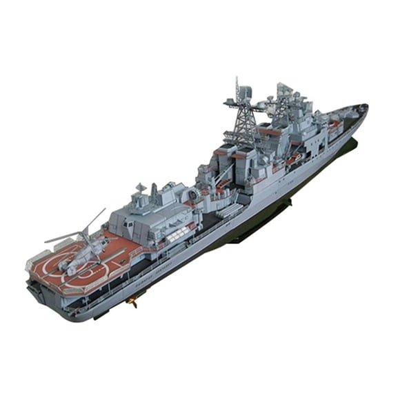 Wosthever 3D 1/200 Admiral Levchenko Ship Model Toy Gifts Paper Decoration Artesanía no hay piezas de reparación
