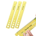 thumbnail image 2 of Harpily Home Decor 3Pcs for Kids Student Soft Bendable Ruler Flexible Plastic Ruler Inch and Centimeter Ruler Solid Color Suitable for School Home A Yellow, 2 of 9