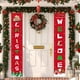thumbnail image 5 of Adornos navideños, adornos navideños, regalos navideños, cortina de puerta con pareado navideño, decoración de fiesta personalizada, cubierta de puerta, fondo de bandera navideña, tela de fibra de pol, 5 of 6