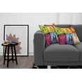 thumbnail image 3 of Ambesonne Colorful Throw Pillow Cover 2 Pack, Retro Circus Animals, 20", Multicolor, 3 of 7