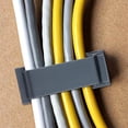 thumbnail image 2 of Pack de 50 Clips Organizadores de Cables Autoadhesivos, Sujetacables de Poliamida Ultra Resistentes para Gestión de Cables en Oficina, Hogar y TV (Negro), 2 of 7