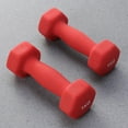 thumbnail image 1 of BESTYASH Poids de Pilates pour Femmes Haltère Hexagonal Rouge 2 Pcs, 1 of 7