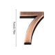 thumbnail image 4 of Billuyoard Números de casa para número de puerta exterior Galvanoplastia Marcas numéricas Marca de puerta Accesorios de marcado de puerta Número 9 Decoración del hogar Numero 7 Billuyoard HA059681-08, 4 of 6