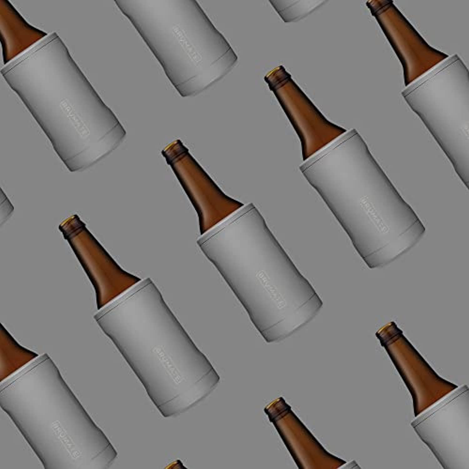 BrüMate Hopsulator Bott'l | Insulated Bottle Cooler | Stainless | 12oz Bottles
