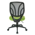 thumbnail image 5 of Screen Back Armless Task Chair with Green Mesh Fabric and Wheel Carpet Casters, 5 of 5
