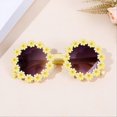 thumbnail image 3 of Round Flower Sunglasses Kids Daisy Sunglasses Blue, 3 of 5