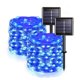 thumbnail image 1 of Luces solares para exteriores, 200 LED, 12 m/40 pies, impermeables, 8 patrones para jardín, patio, casa, Navidad, boda, fiesta (azul), 1 of 4