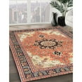 thumbnail image 3 of Ahgly Company Machine Washable Indoor Rectangle Traditional Brown Red Area Rugs, 5' x 8', 3 of 7