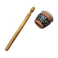 thumbnail image 2 of Mini instrumento de percusión tradicional de madera Juguete de madera hecho a Estilo B Zulema Minitambor, 2 of 8