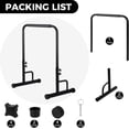 thumbnail image 2 of Walking Pad Handle Bar Only 27" Wide, 39.37" Height, Non-Slip Base, Tool-Free Parallettes Handrail, 2 of 6