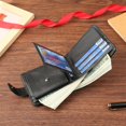 thumbnail image 2 of Cartera de cuero con cremallera para hombre, 2 of 5