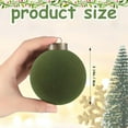 thumbnail image 7 of 15 Pcs Velvet Christmas Balls, 3.15 Inch Velvet Ornaments for Christmas Tree, Christmas Tree Flocked Ornaments Balls for Family Holiday Wedding Party Xmas Hanging Decoration, Green, 7 of 7