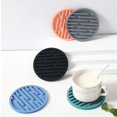 thumbnail image 5 of 10cm Silicone Coaster Round Heat Resistant Rubber Coffee Cup Mat Tea Drink Mug Glass Beverage Holder Pad Decor Table Mat, 5 of 5