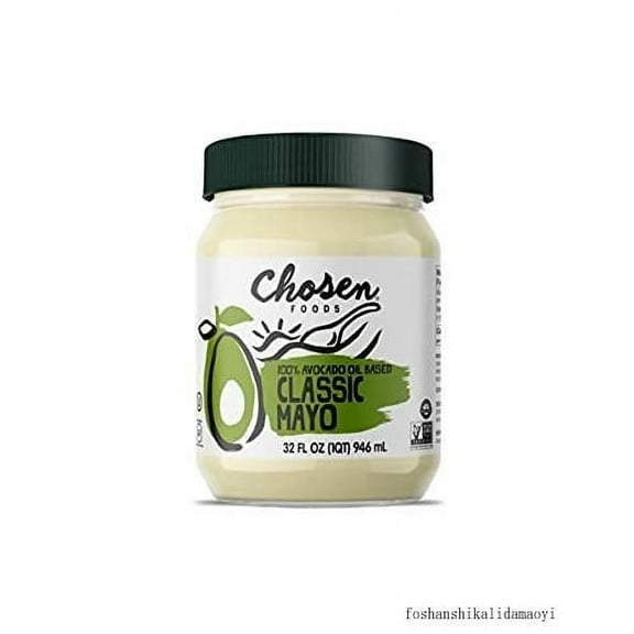 100% Avocado Oil-Based Classic Mayonnaise, Gluten Dairy Free, Low-Carb, Keto Paleo Diet Friendly, Mayo For Swiches, Dressings Sauces, Made With Cage Free Eggs (32 Fl Oz)