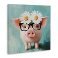 thumbnail image 2 of Stupell Industries Rustic Lodge Nerdy Natalie Piglet Canvas Art, 24 x 24, by Tina LeCour, 2 of 8