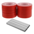 thumbnail image 4 of Shisuyan Légumes en Acier Inoxydable Rouge 10 Rouleaux pour Serre 2.75x2.75x0.39 Po, 4 of 8