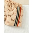thumbnail image 7 of 18 Months Baby Boys Clothes Baby Boys Outfits 18-24 Months Toddler Baby Boys Short Sleeve Monogram Top Shorts 2PCS Set Apricot, 7 of 7