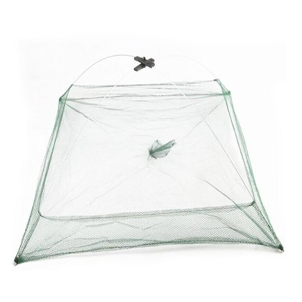 Dynwaveca Portable Prawn Net Drop Landing Fishing Pond 24 Folding Fishes Net Perfect For Keeping Fishes Minnows Other
