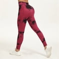 thumbnail image 2 of Inglocry 3D Leggings Compression, Women‘s High Waisted Tummy Control Yoga Pants, Butt Lifting Workout Leggings with Resistance Bands Red L, 2 of 7