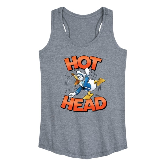 Disney - Hot Head Donald Duck Graphic Racerback Tank