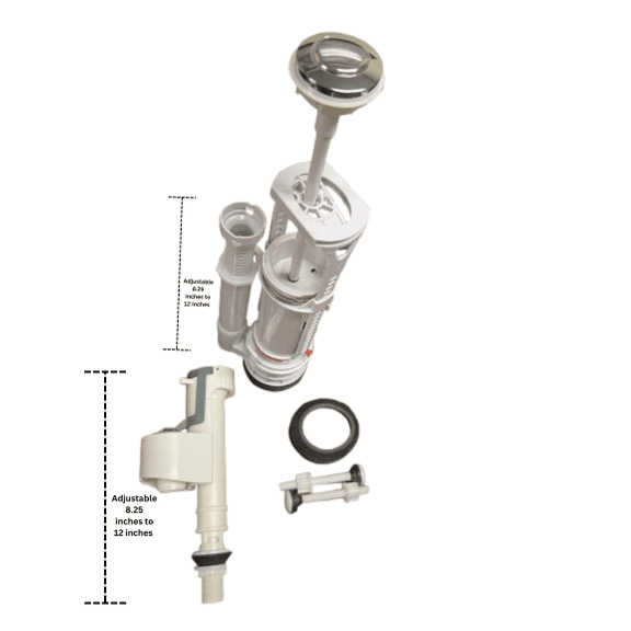 Caroma Adelaide 2″ Toilet Repair Kit – With Top-Button Flush System for Two-Piece Toilets