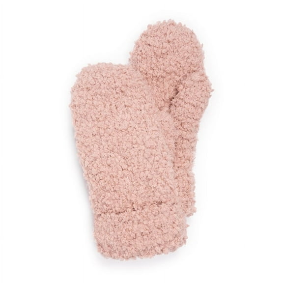 MUK LUKS Women's Popcorn Mitten Accessories, Rose Gold, OS