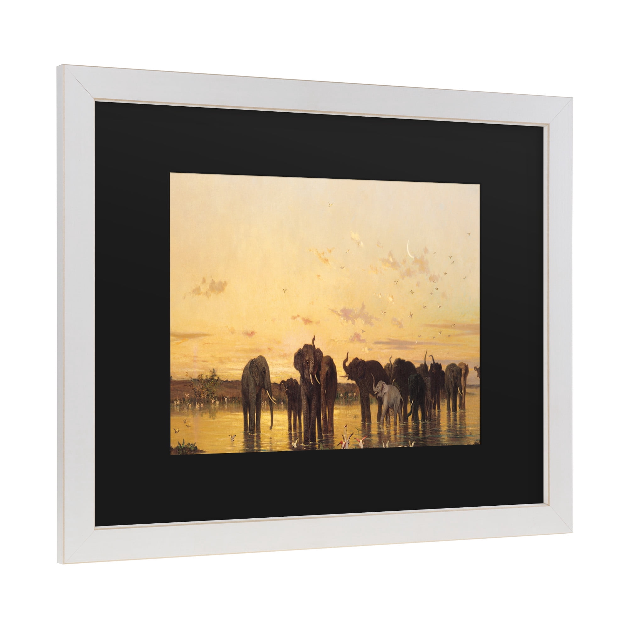 Trademark Fine Art 'African Elephants' Canvas Art by Charles Emile de Tournemine