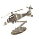 thumbnail image 5 of Modelo de Doméstico, Juguete para , Manualidades Artísticas de Acero Inoxidable con Soporte, Avión de Exhibición para Guardería, Zulema Avión de combate, 5 of 8