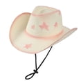 thumbnail image 1 of Sombreros de Sol para Mujeres Unisex Vintage Estilo Occidental Sombrero de Sol Protector Solar Respirable Sombrero de Cuerda Ajustable, 1 of 2