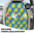 thumbnail image 4 of Cute Cheese Navy Mats Back Seat Protectors, Car Seat Protector Vehicle Organizers Waterproof Cover Back Seat Cover for Kids with 3 Storage Pockets 2 Pack, 4 of 5