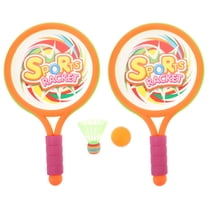 RENACLIPY 1Set Orange Tennis and Badminton Racket with Bunny Pattern for Family Outdoor Activities