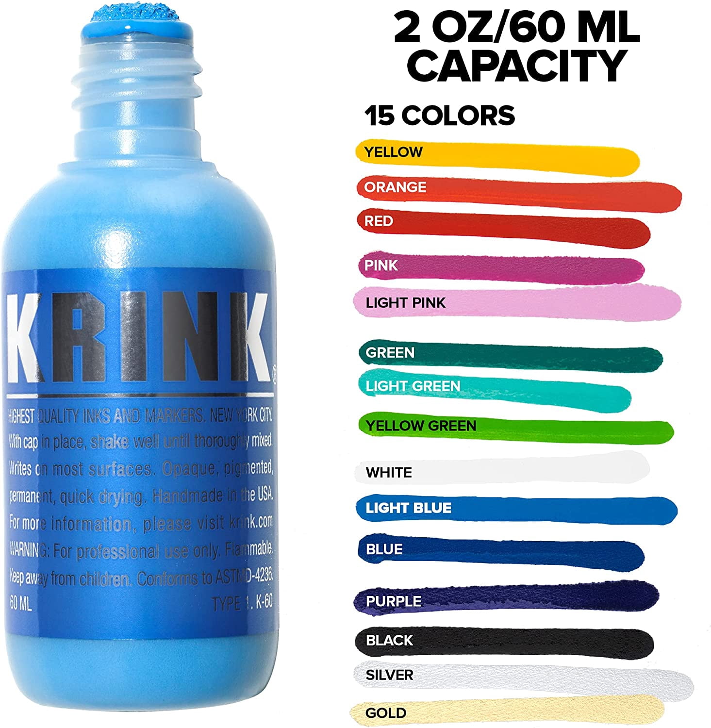 Krink K-60 Opaque Paint Marker, Light Blue