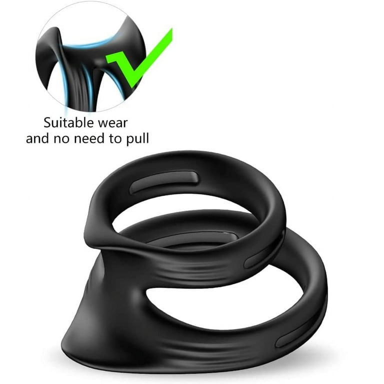 Male Drop Ball Heavy Weight Stretcher Silicone Penis Cock Ring