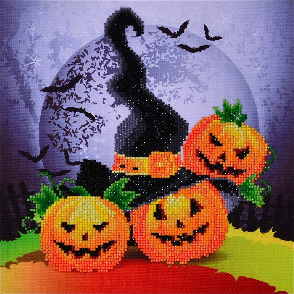 Diamond Dotz Diamond Embroidery Facet Art Kit 12.5"X12.5"Halloween Magic (Witches Hat